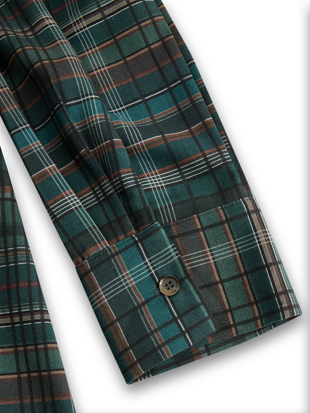 Women's Plaid Lapel Single-Breasted Shirt Maxi Dress