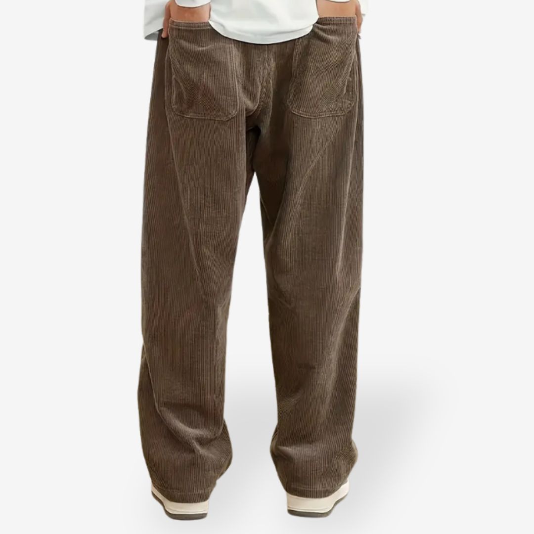 Men’s Corduroy Vintage Pants - Retro Trousers
