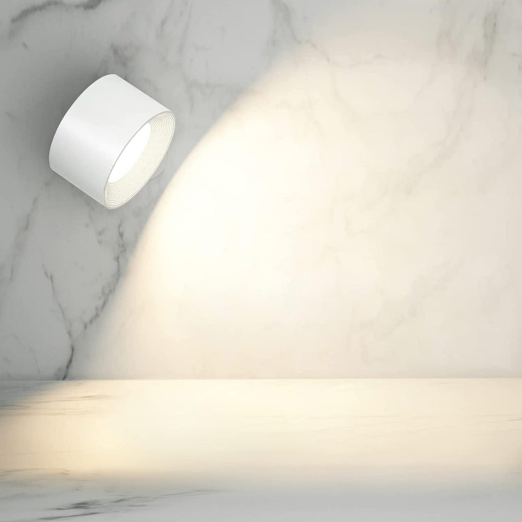 Multifunctional Wireless Wall Lamp Rechargeable & Dimmable with 360° Rotation