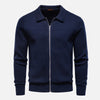 Clevoire | Men’s Slim Fit Cotton Zip Cardigan