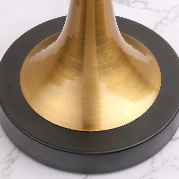 Retro Table Lamp – Metal & Fabric Shade, E26 Socket, 45 cm High