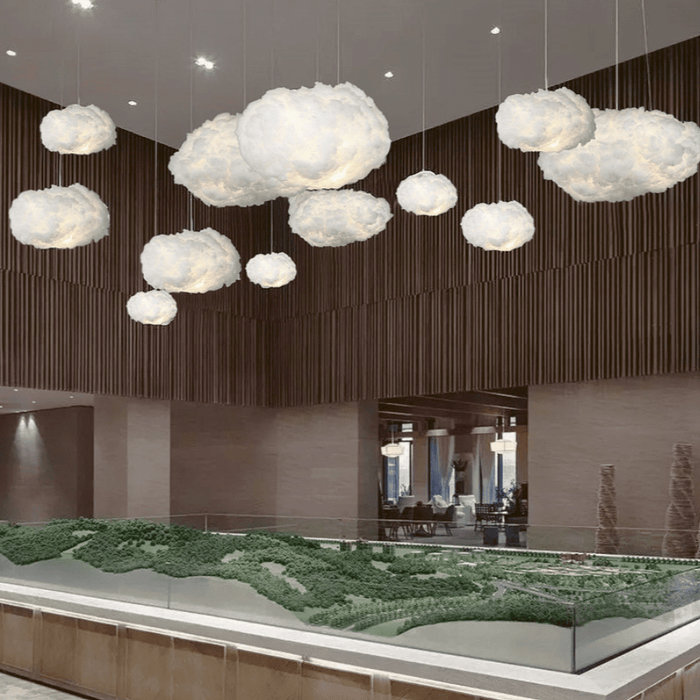 Cloud Pendant Lamp Made of Cotton