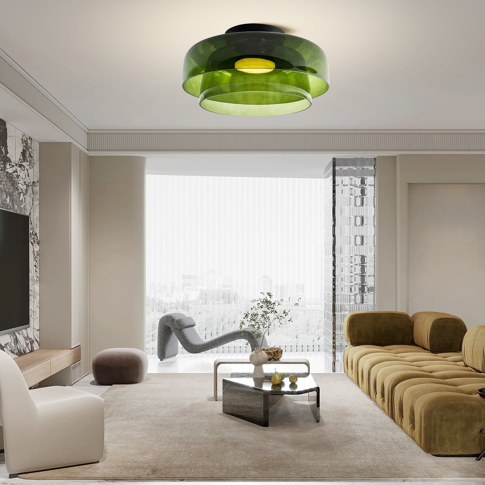 Modern Designer Glass Ceiling Lamp