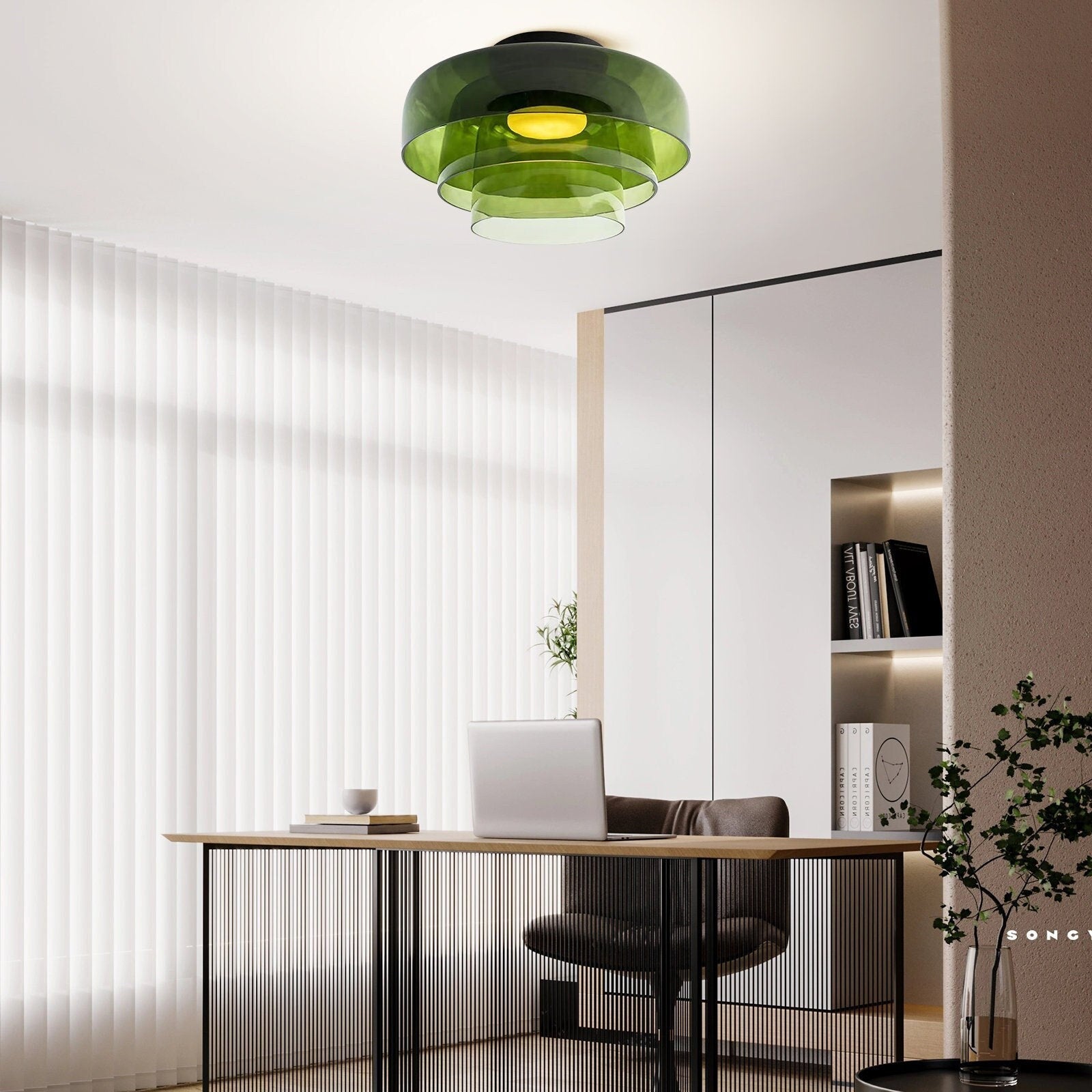 Modern Designer Glass Ceiling Lamp