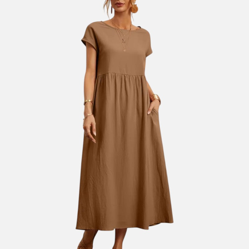 Women’s Casual Midi Dress Loose Fit Summer