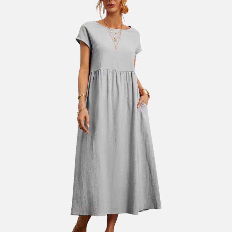 Women’s Casual Midi Dress Loose Fit Summer
