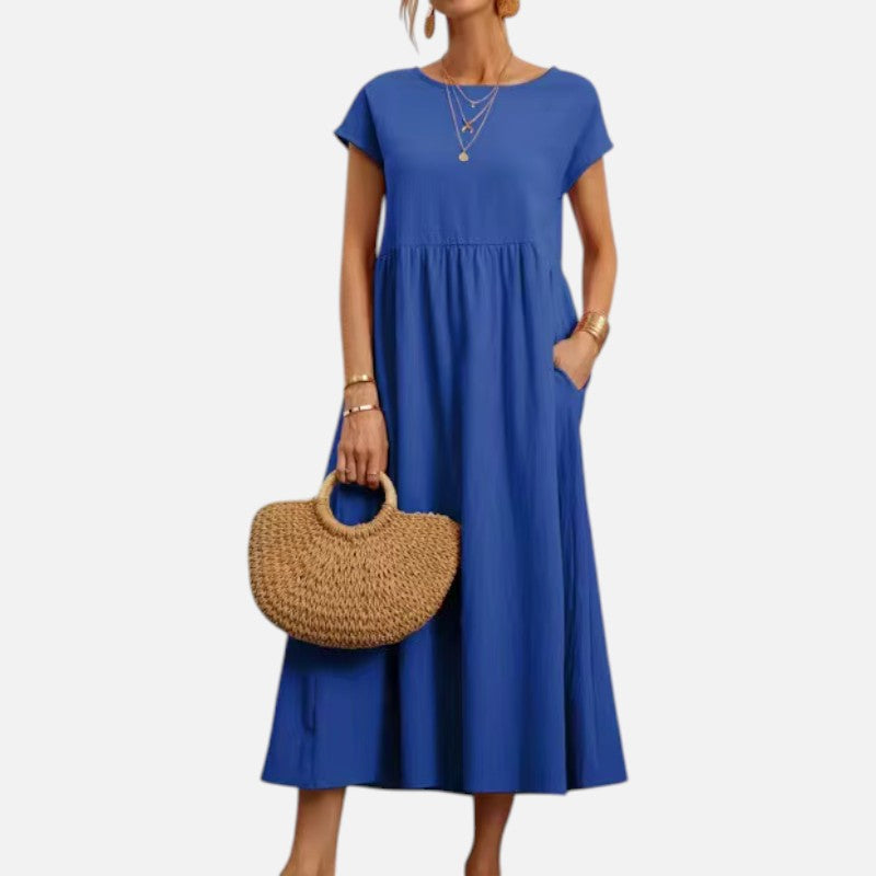 Women’s Casual Midi Dress Loose Fit Summer