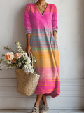 Patchwork Bloom Comfort Dress