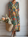 Boho Mosaic Comfort Dress