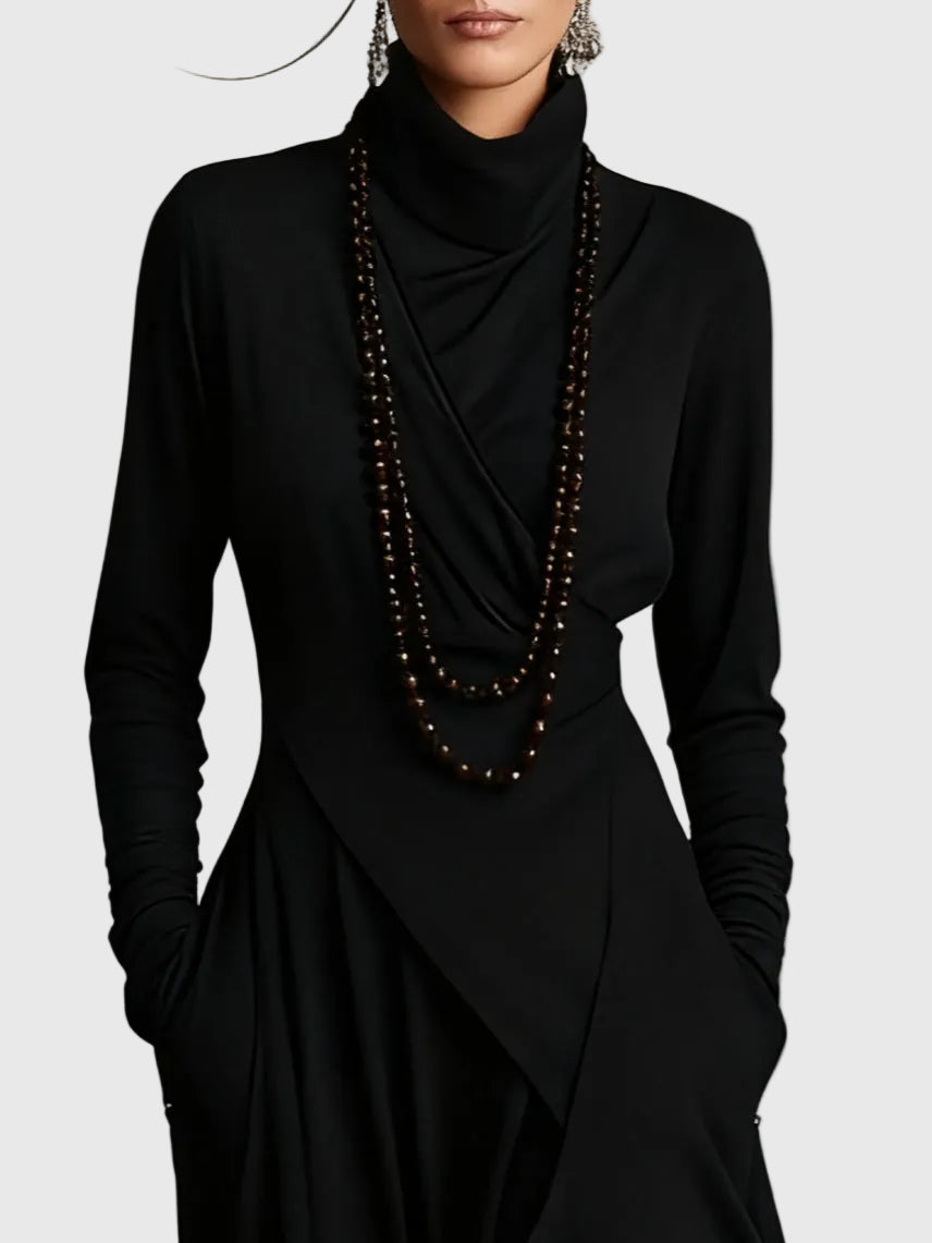 Pleated Elegant Maxi Dress