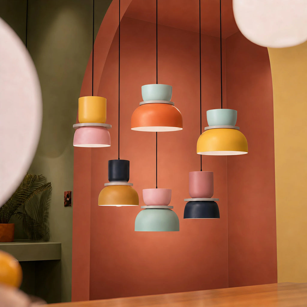 Lucie Color Block Nordic Pendant Light