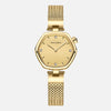 Clevoire | Women’s Mesh Strap Hexagonal Watch – Stainless Steel