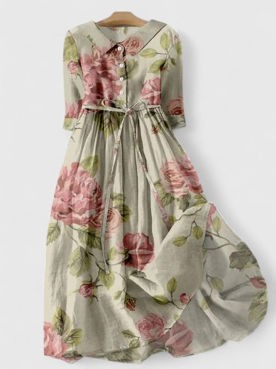 Vintage Floral Garden Dress