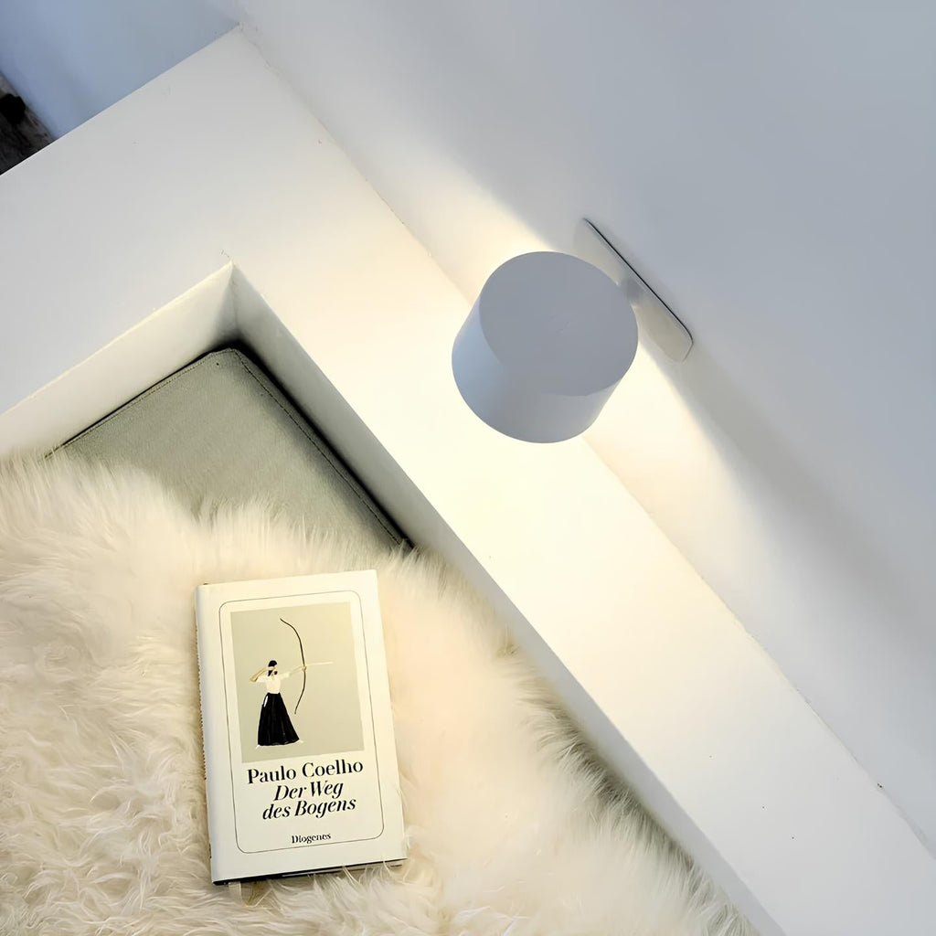 Multifunctional Wireless Wall Lamp Rechargeable & Dimmable with 360° Rotation