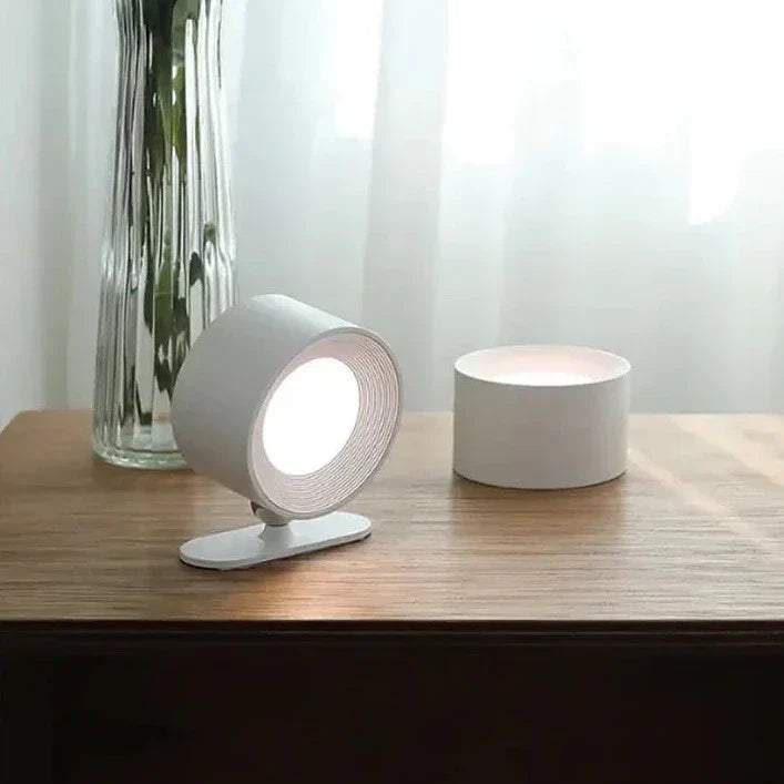 Multifunctional Wireless Wall Lamp Rechargeable & Dimmable with 360° Rotation
